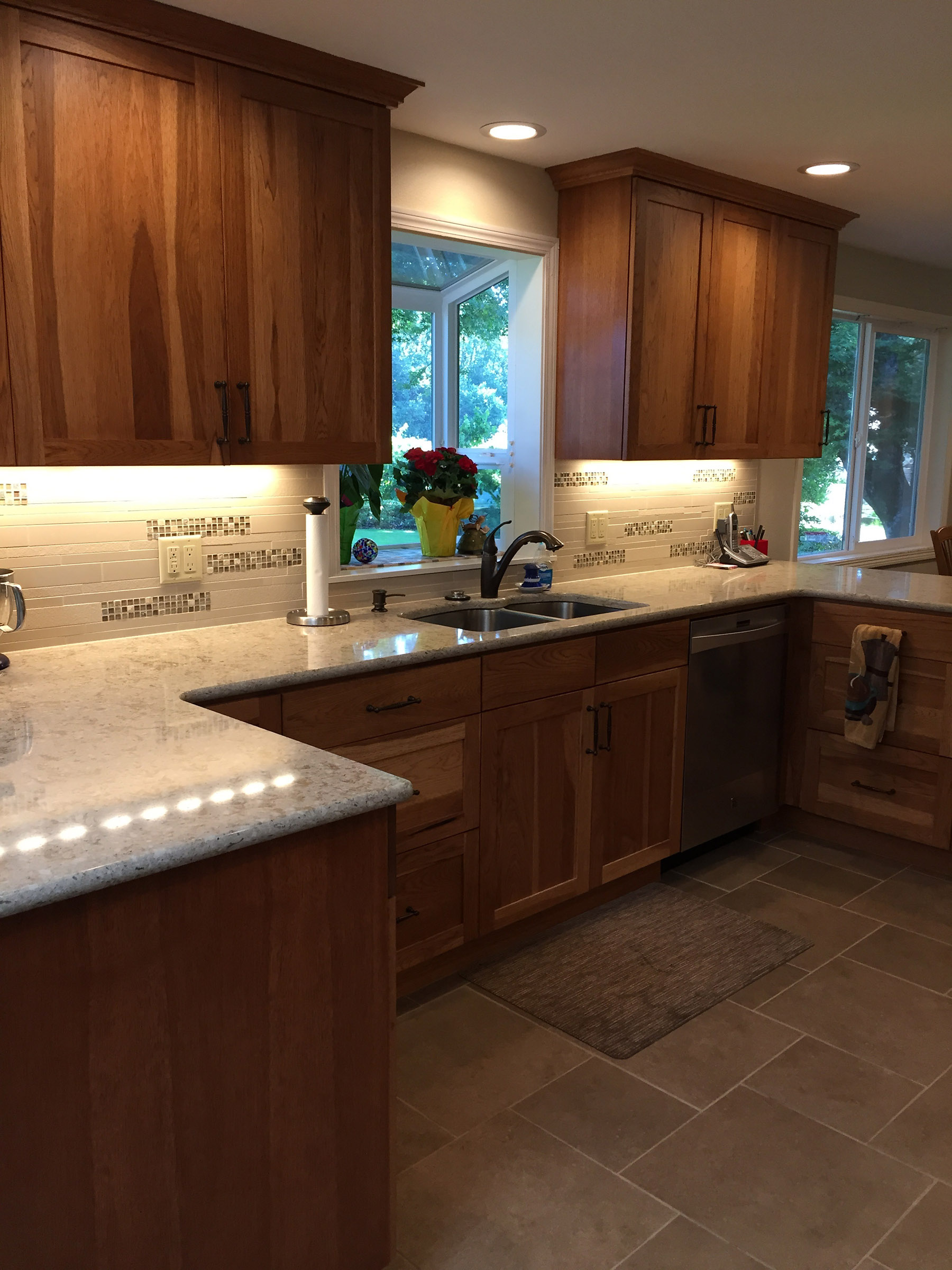 Hickory Cabinets Transform 1970’s Kitchen