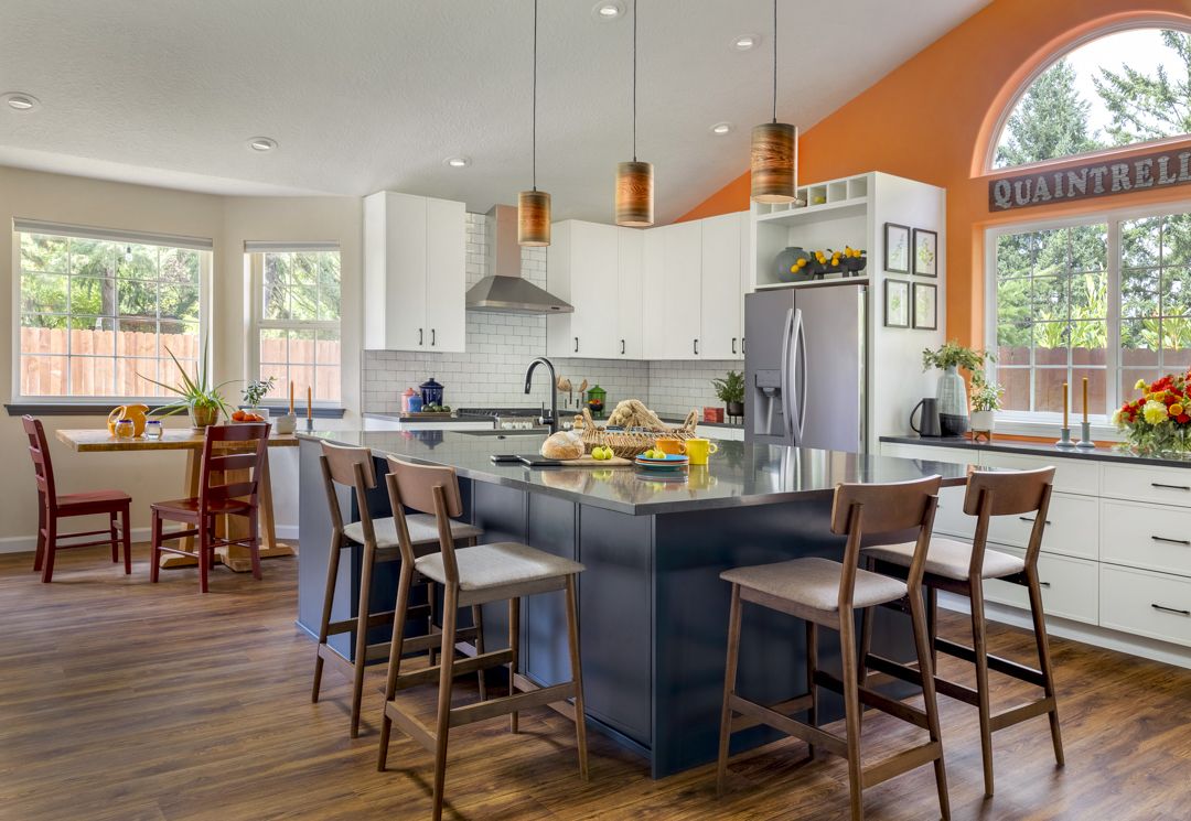 The homeowners asked C&R to open up the space and remodel the kitchen.