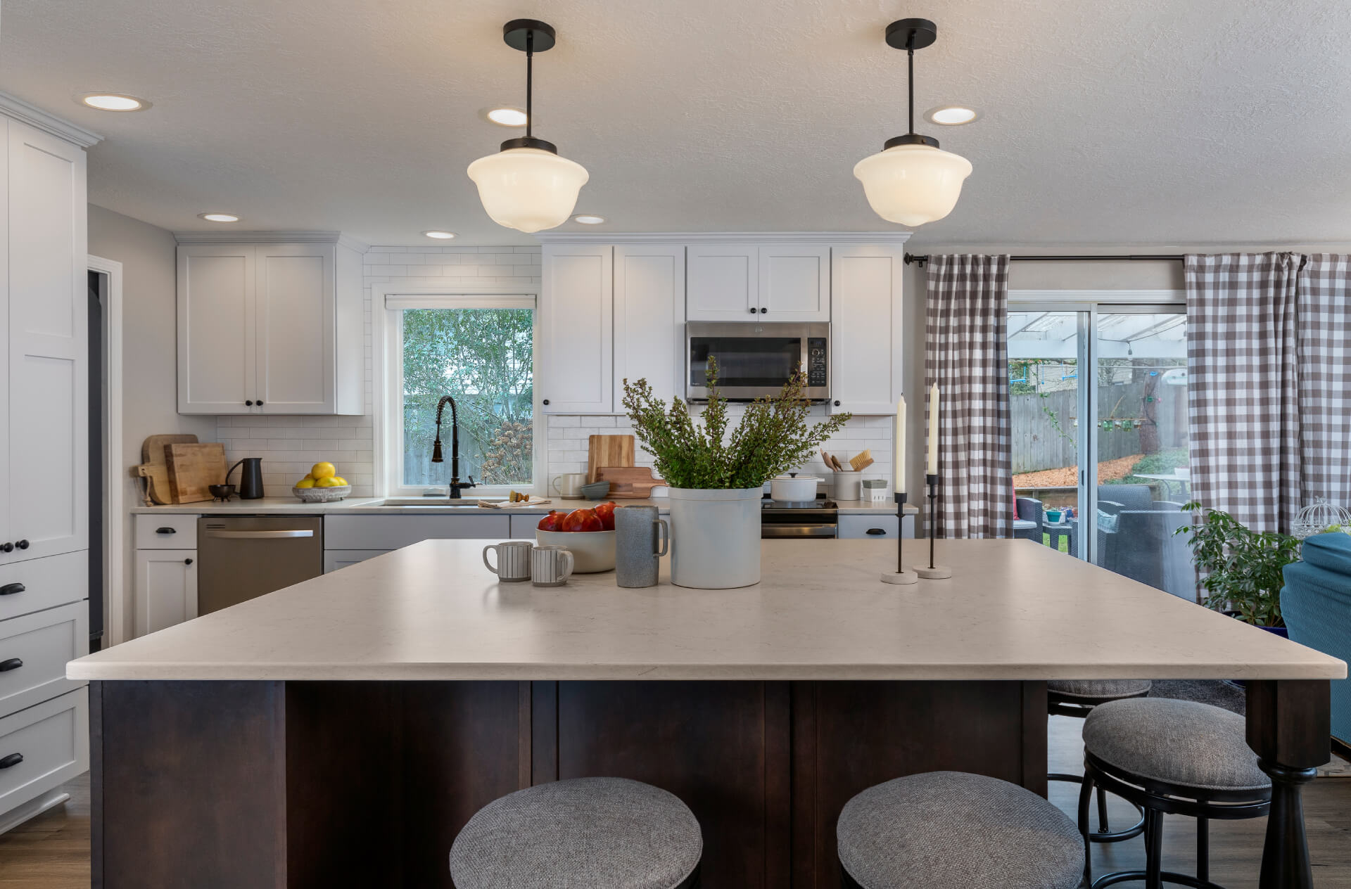 The homeowners asked C&R to open up the space and remodel the kitchen.