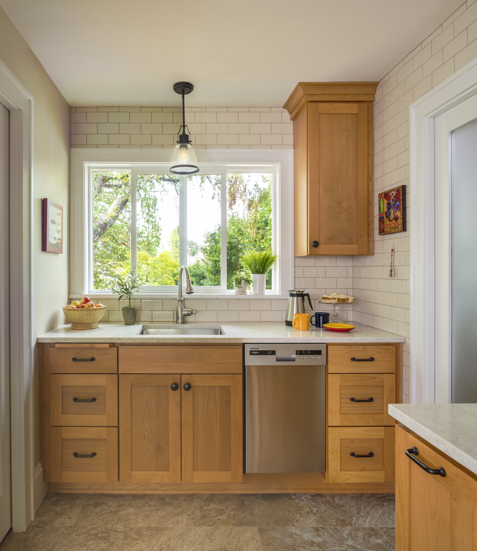We designed the new cabinets to take advantage of every square inch of space in the kitchen.